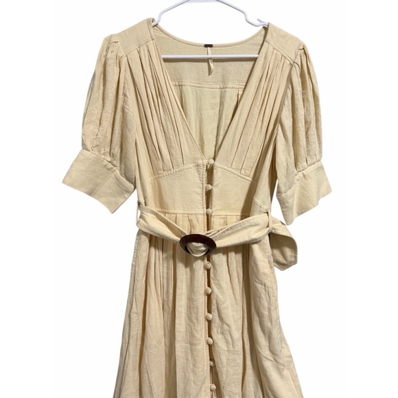 Free People Heart This Midi Dress Ivory Women's Size Medium - Picture 3 of 15